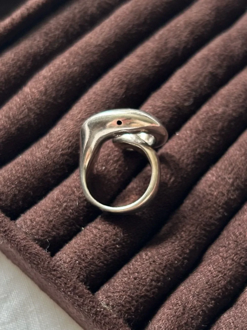 Sterling Silver Sculptural Spiral Ring - size 6 - Picture 5 of 9